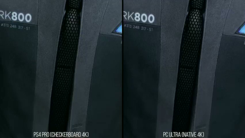 Detroit Become Human PC - Native Rendering vs PS4 Pro