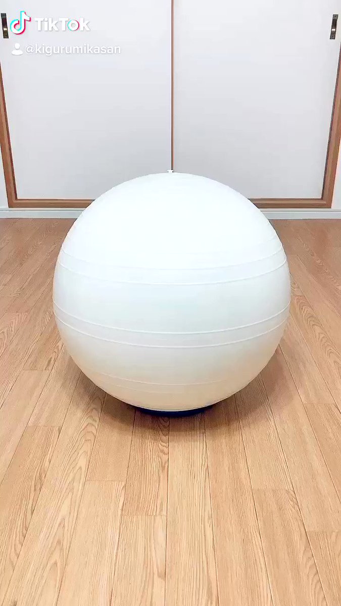 ちょうせい豆乳くん ヤダなにこのバランスボールカバー めっちゃかわいいっ