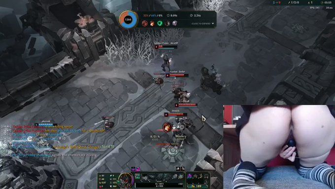 Finally a new League of Legends Video is up! :D The pussy-cam has been replaced by the booty-cam, I hope<a href="/tag/butt"class="tags"><span>#butt</span></a><a href="/tag/gamergirl"class="tags"><span>#gamergirl</span></a><a href="/tag/pornhub"class="tags"><span>#pornhub</span></a><a href="/tag/leagueoflegends"class="tags"><span>#leagueoflegends</span></a><a href="/tag/nsfwtwitter"class="tags"><span>#nsfwtwitter</span></a>