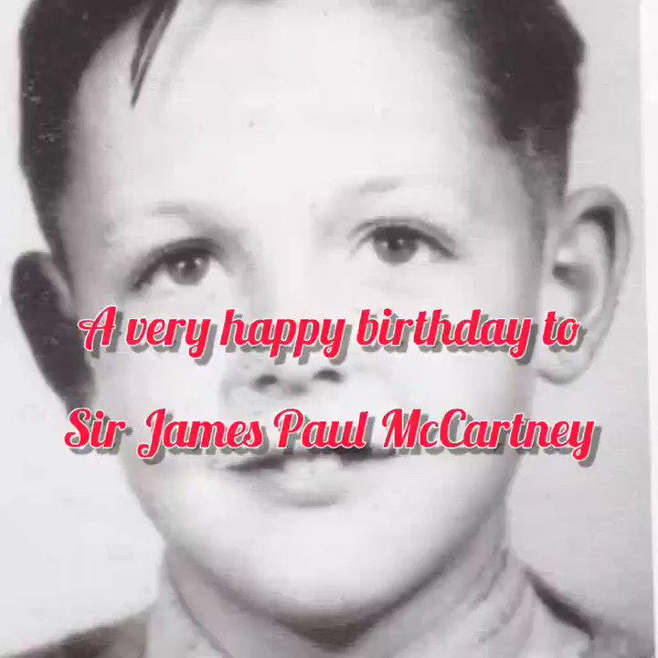 A very happy birthday to
Sir James Paul McCartney            78             