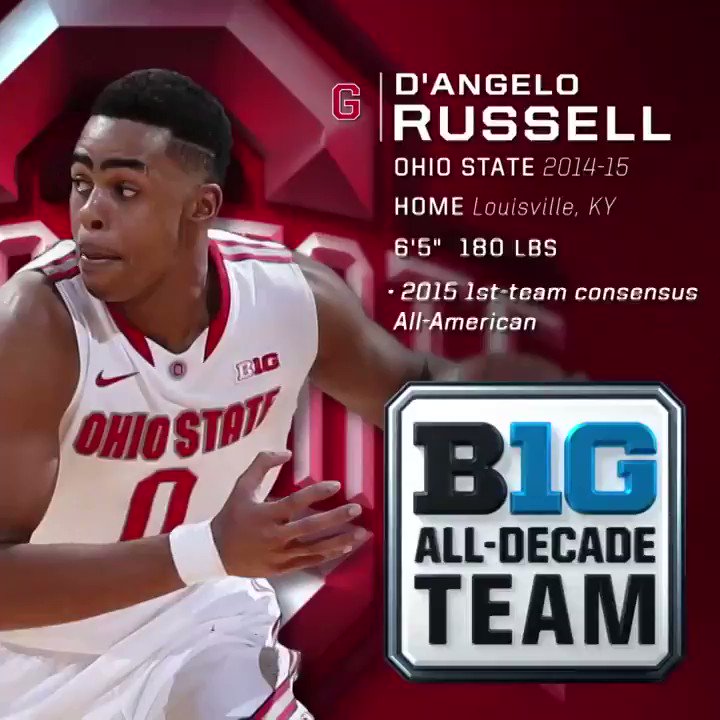 🚨 #BTNAllDecade 3rd Team 🚨
Player: D'Angelo Russell (@Dloading)
Team: @OhioStateHoops
Why: ⬇️
More: https://t.co/tJBP1RNQRm https://t.co/9HvgZrFCO7