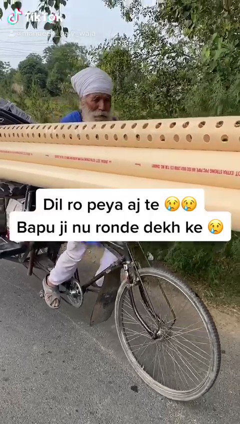 Heartbreaking video
Bapu ji in his elderly age is struggling to deliver parts on his bicycle so he can provide for his family. The daily struggles of our Panjab family is clear to see and our elderly shouldn’t have to suffer just to live.
Stand For Our Panjab 🙏🏽
Vaheguru https://t.co/Butsfl3I6T