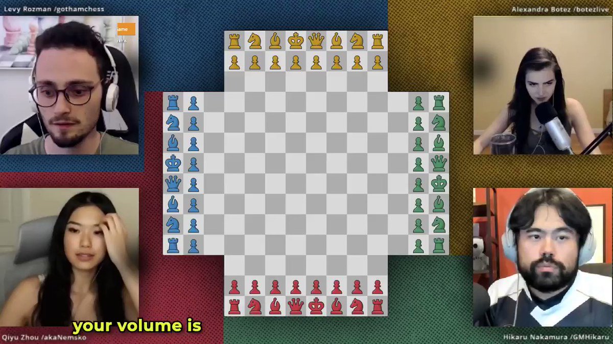 Hikaru Nakamura on X: Been playing a lot of 4 player chess on @chesscom for  fun. Check out the full video on my   / X