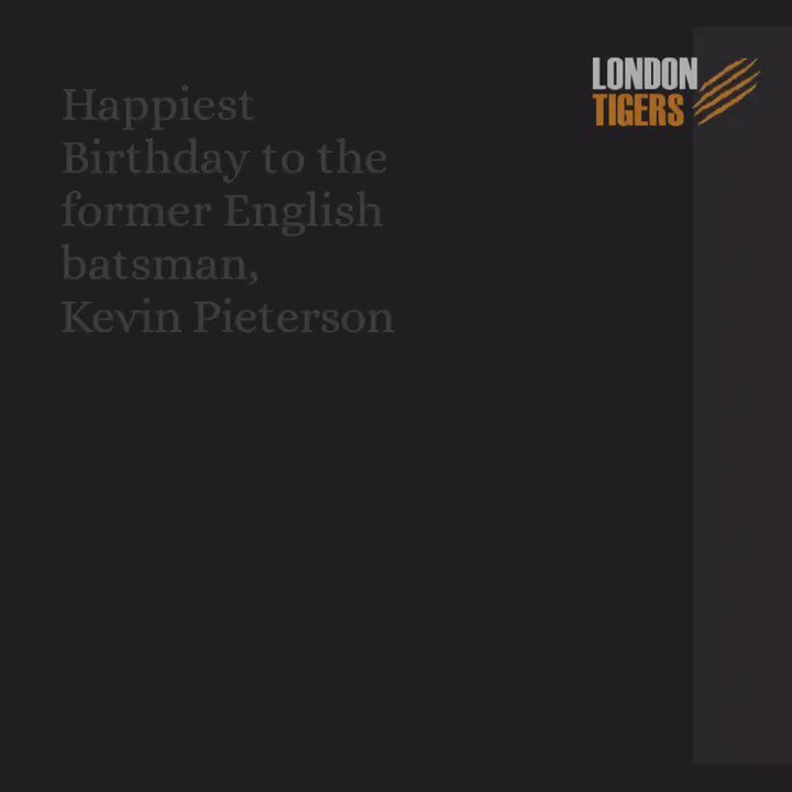 London Tigers wishes Kevin Pieterson a very Happy Birthday!   