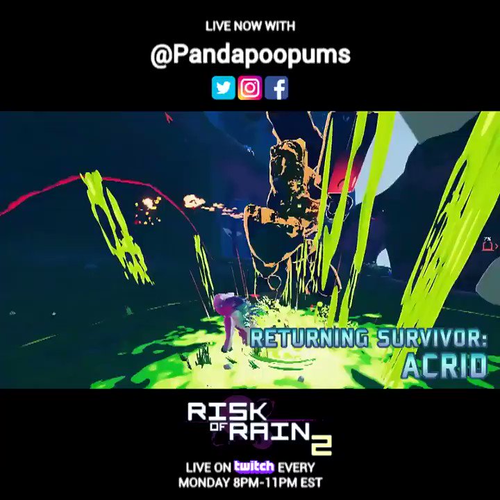We are #live on #twitch with @Pandapoopums playing @riskofrain2 come and watch!
https://t.co/XSIwRjbrB7
#riskofrain #roguelike #gamingart #gaming #codevein #thegameawards #gamingculture #paladinsart #killingfloor2 #evilmojo #indie #indiegame #indiedev #indiegaming https://t.co/091xoGSEj1