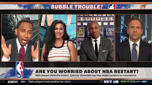 Stephen A. says NBA players will leave the Disney bubble because they’re horny.
https://t.co/x0Ehn1bc7S
