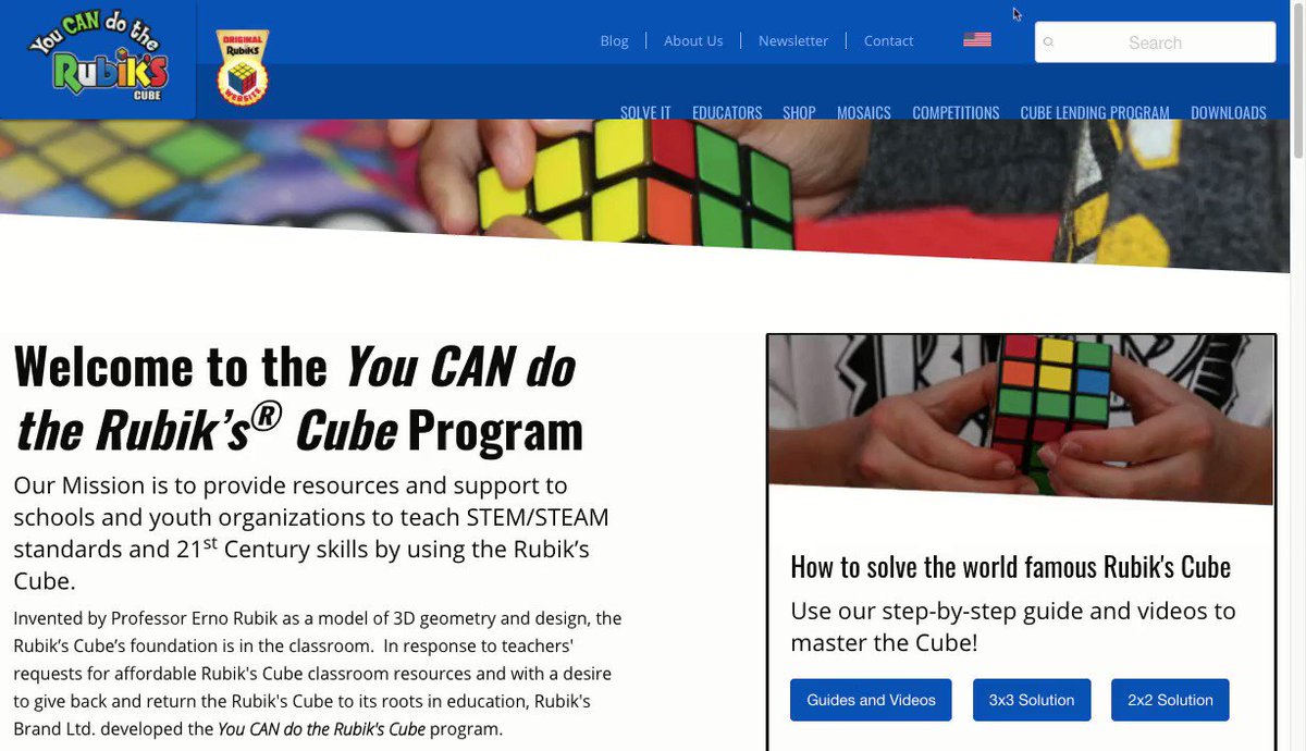 Did you know the You CAN Do the Rubik's Cube program is available for educators in Canada? Just change the flag at the top of our webpage or visit https://t.co/XnmeyH50LB #HappyCanadaDay https://t.co/74MiU4EkNm
