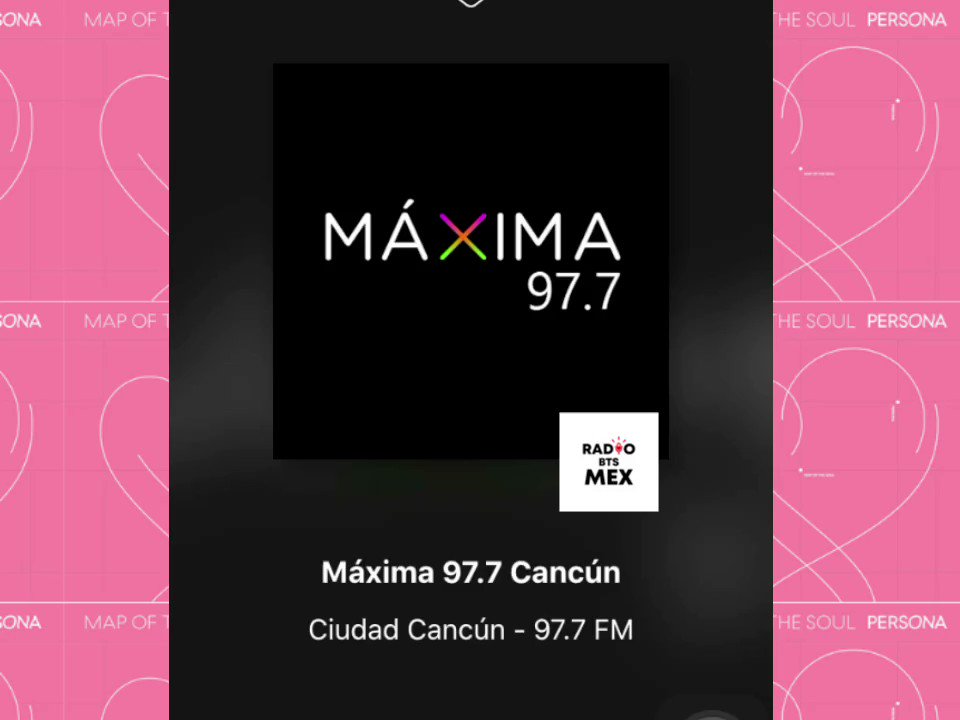 📻| Hace unos momentos se escucho #MakeItRight de @BTS_twt a través de @Maxima975Cancun Gracias al locutor Jorge Córdova por programarla.
~Nos alegró el corazón escucharla 💓
~Linda tarde y saludos al equipo en cabina 🙋🏼♀️☀️ https://t.co/sbB9XtACwW