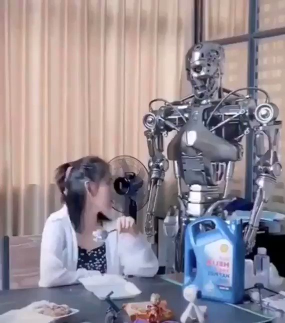 😂Parody of terminator recycled as a domestic worker!
#AI #MachineLearning #Robotics #CGI HT @jblefevre60
@gvalan @lesguer_lionel @Nicochan33 @mvollmer1 @Fabriziobustama @Ym78200 @Droit_IA @rwang0 @ShiCooks @sebbourguignon @3itcom @kalydeoo @EvanKirstel @ipfconline1 https://t.co/mgztcsjaLi