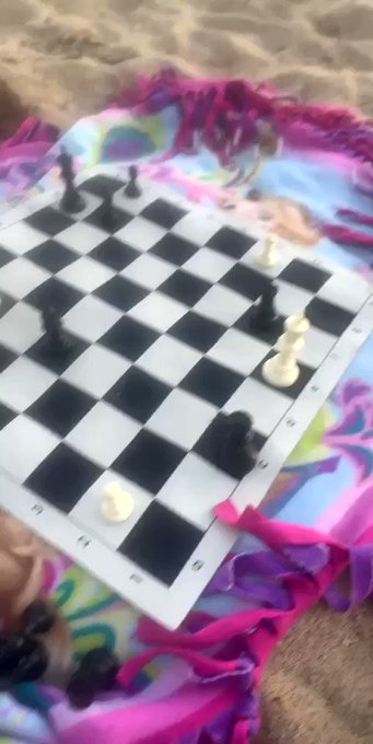 We play chess on the beach 🏖 ❤️🌞🌊 https://t.co/Plh86cDgrR<a href="/tag/yoga"class="tags"><span>#yoga</span></a><a href="/tag/warrior2"class="tags"><span>#warrior2</span></a>