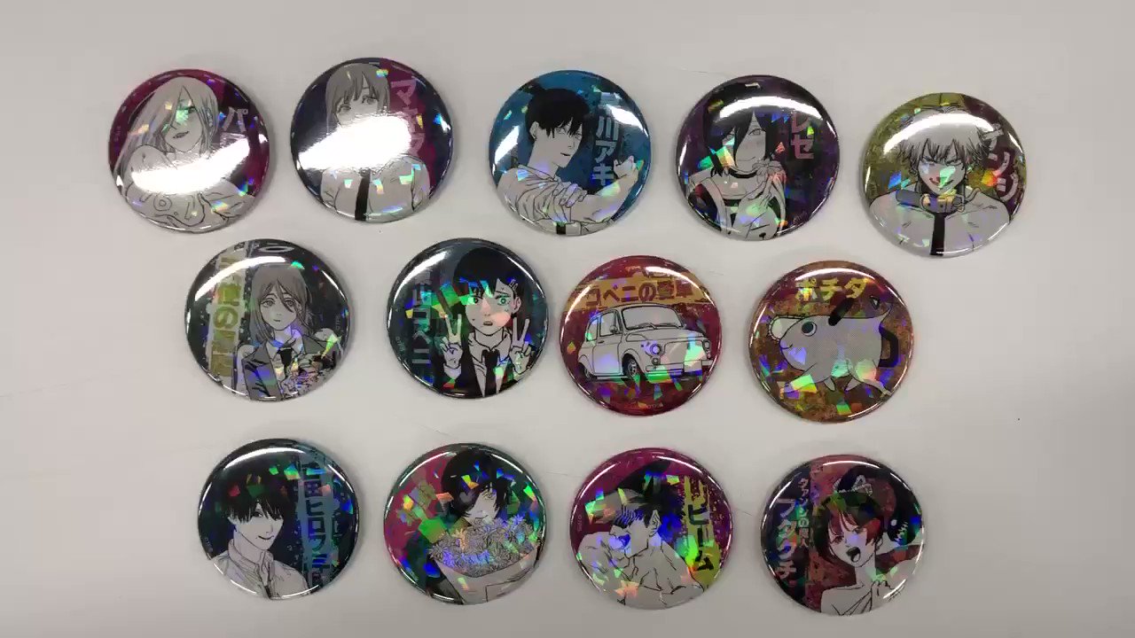 チェンソーマン　完全受注生産　オールスター缶バッジ　１３点セット ジャンプキャラクターズストア on X: 