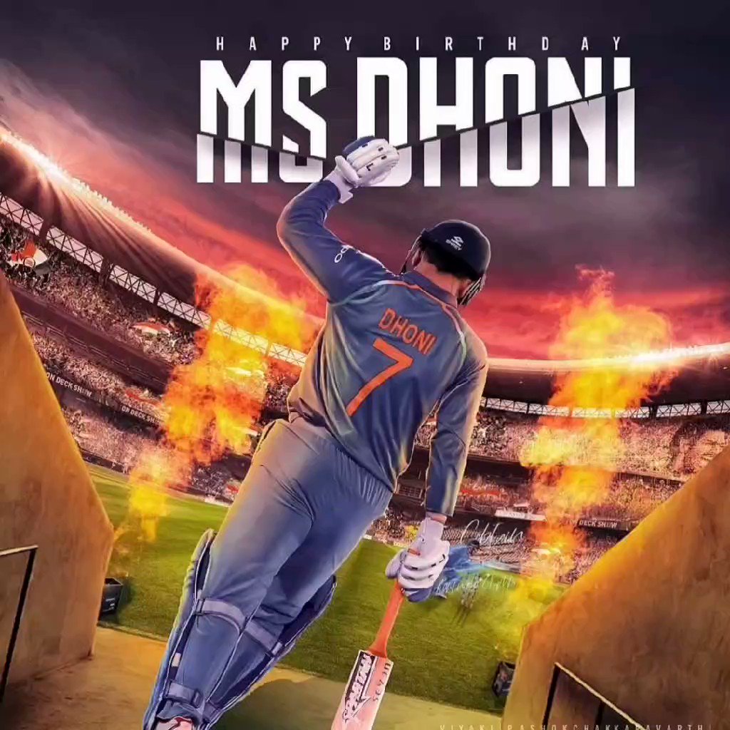 Happy birthday mahendra singh dhoni. The best player the game had ever produced 