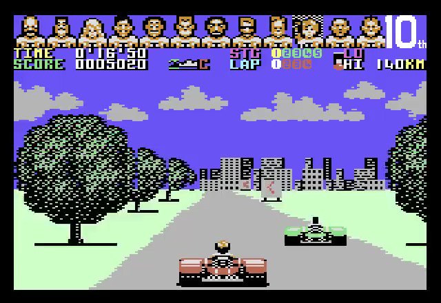 POWER DRIFT on COMMODORE 64 (Activision 1990) Buggy Boy's C64 competitor, great reviews (94% score on Zzap!64), also a fun and smoothly playable racer. Catchy in-game tune by Dave Lowe (Uncle Art) #commodore #c64 #retrogaming #chiptune #8bit #C64Retweets #SEGA #パワードリフトpic.twitter.com/Fht8hhRCGt