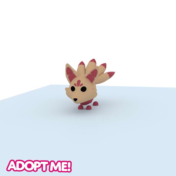 Adopt Me On Twitter Stylin On Us With All Seven Tails - roblox adopt me kitsune pet neon