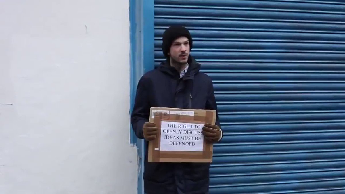 Mike (@Doranimated) on Twitter photo 2020-07-10 23:40:33 A โconversationโ with woke commissars. This clip deserves to become iconic. His sign says, The right to openly discuss ideas must be defended. A โconversationโ with woke commissars. This clip deserves to become iconic. His sign says, The right to openly discuss ideas must be defended.