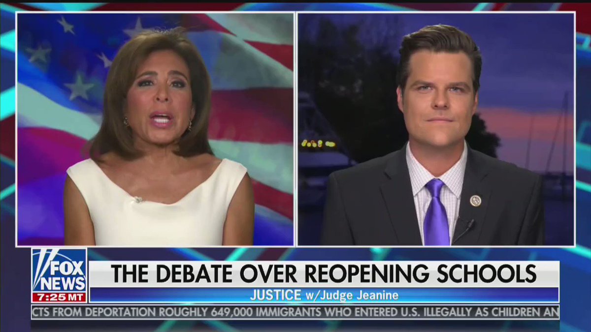 Rep. @MattGaetz: “There’s an attempted cultural genocide going on in America right now and it calls for patriots to stand up and say this is a great country, it is worthy of our pride and our defense. The left wants us to be ashamed of America so that they can replace America.” https://t.co/9CVCZOaTu4