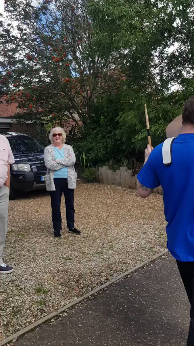 A little snippet of the celebration at the weekend getting isolated people out of their houses and bringing the community together for smiles and a socially distanced parade New Orleans style. Thanks so much to East Angles Brass for the beats! #musicformentalhealth #feelgood https://t.co/3jSkwhgZiT