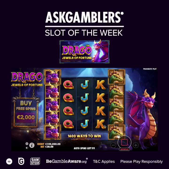 Drago - Jewels of Fortune is a new @PragmaticPlay online slot that taking you to the dragon realm to seek out treasures.
Play this scorching hot adventure for fun: https://t.co/9yld04iY7M
#AskGamblers #slotgames #bestslotgames #bestslots #slots #onlinegames #casinogames https://t.co/bHHsLxfPQw