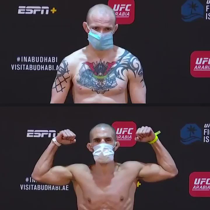 ⚖️ @ChrisFishgold - 149lbs
⚖️ @JFlashGordonMMA - 145lbs
🏝️ #InAbuDhabi | @VisitAbuDhabi https://t.co/vVDYj1y0Ct
