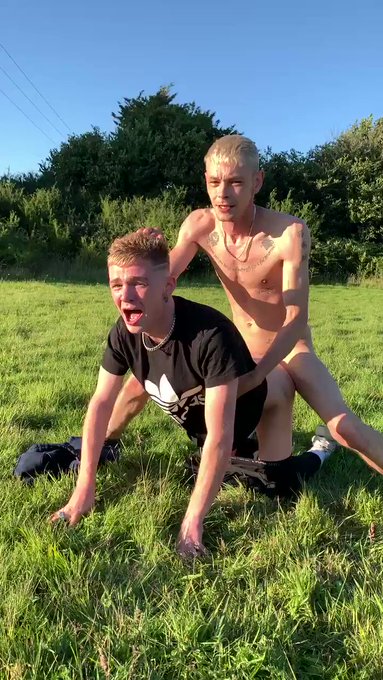 Forcing my bareback dick up his hole because I’m hot and horny! Filling @reecemckenzieuk’s arse with