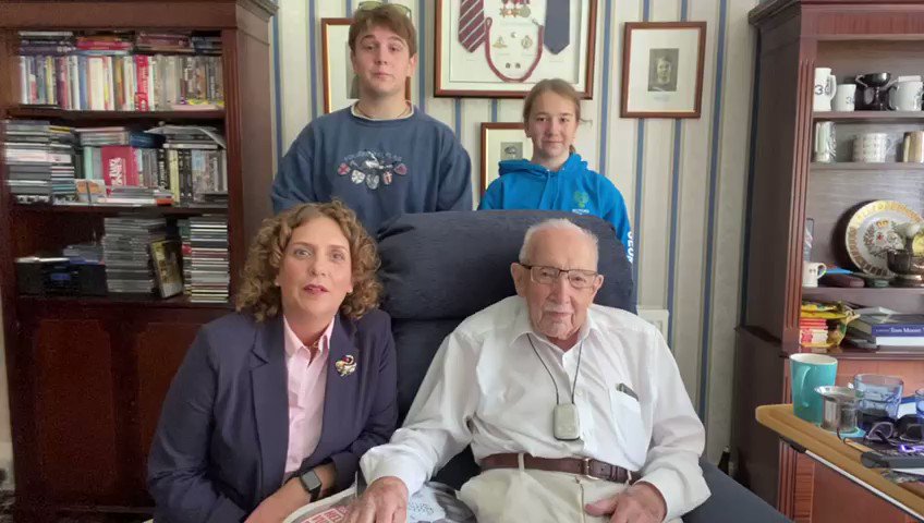 @TheBHF @tessa5news "Thank you very much Joan, keep going!"
@captaintommoore and his family have this very special message for 104-year-old Joan Willet who has raised over Β£30,000 for @TheBHF. https://t.co/LUewRp38Q9