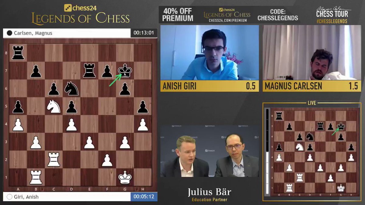 Magnus Carlsen on X: Every breath you take, every move you make, they'll  be watching you #AirthingsMasters  / X