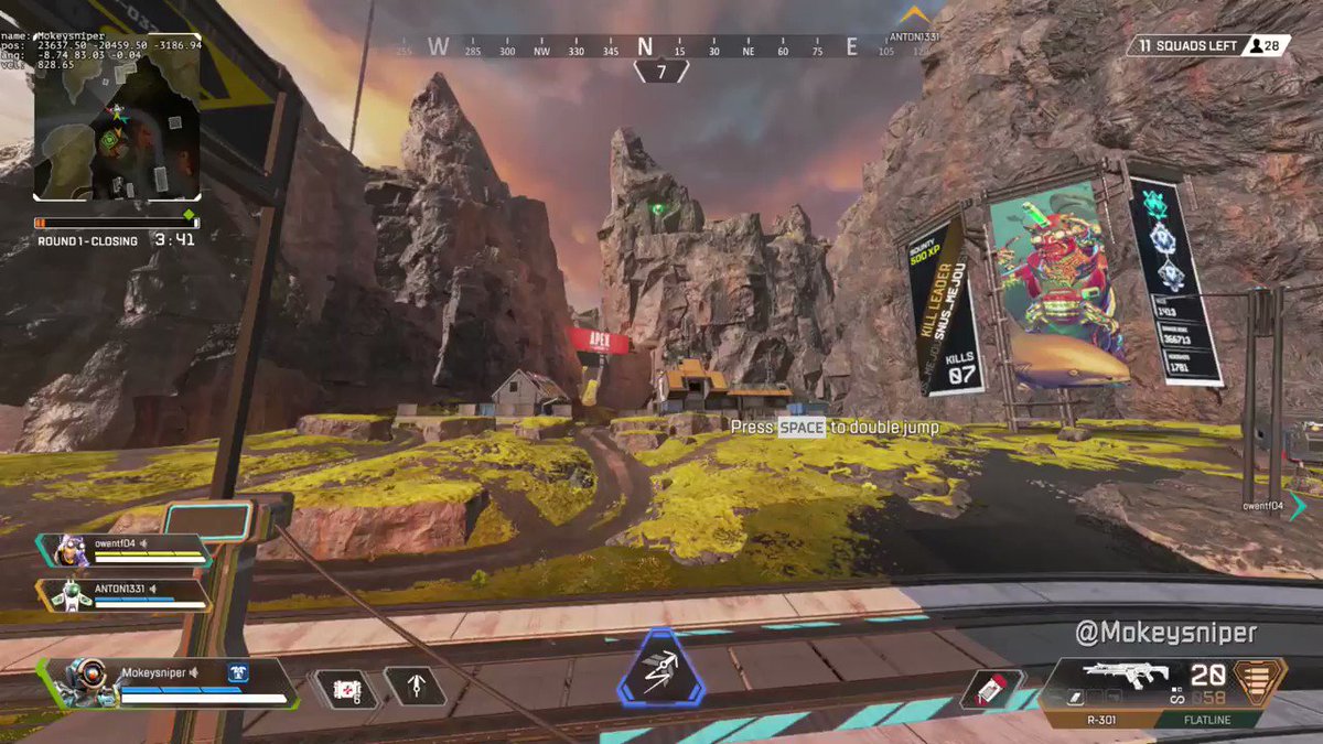 Apex Legends News The Ultimate Grapple Mokeysniper Shows Off How To Combine The Octane Double Jump Crypto Drone Pathfinder Grapple For Some Serious Air Time T Co Yktbu44dq0