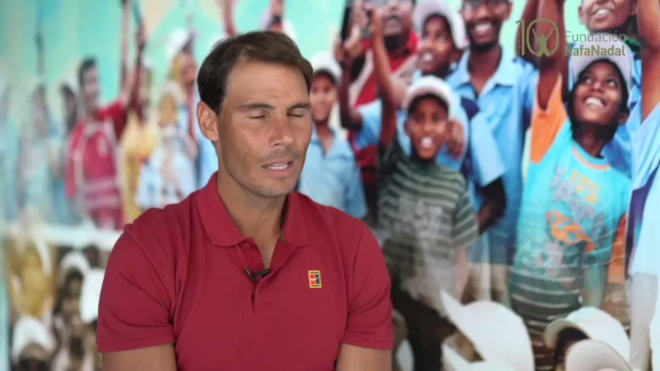 Rafa Nadal sobre los 10 años de la #FundaciónRafaNadal ¡Una década promoviendo el deporte como herramienta para el desarrollo personal y social! #FRN10años #RafaNadal
@RafaelNadal https://t.co/QrEN5YV4sp