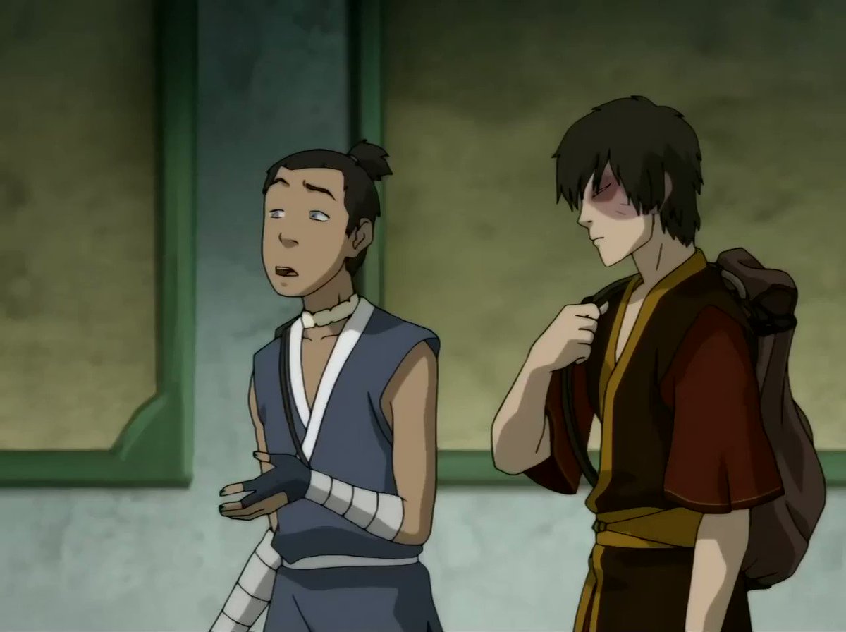 the fact that zuko smiled at him and all he could say was "yEah" ...