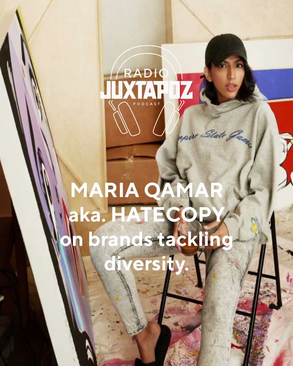 Our newest #RadioJuxtapoz podcast, episode 50, has dropped!!! Today our guest is the amazing Toronto-based artist #HateCopy ! We talk about Desi culture in the West, exploring that culture in contemporary art and K-Pop burner accounts https://t.co/GtHti2eVul https://t.co/FPCyDY6dLB