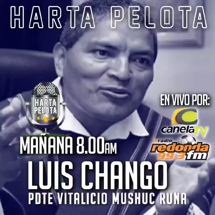 ¡NO TE LA PIERDAS!
Este miércoles 29 de julio en nuestro programa dialogaremos con el Dr Luis Chango de #MushucRuna
🕑 08:00-10:00
ESCÚCHALO
📻 @laradioredonda
📺 @canelatv_ec
Equipazo
@miguelesjluis
@panchocevallosv
@PatoUrrutia8
@dtAlex_Aguinaga
@japazmi
@GladysCarrion https://t.co/bn9KB3tW0F