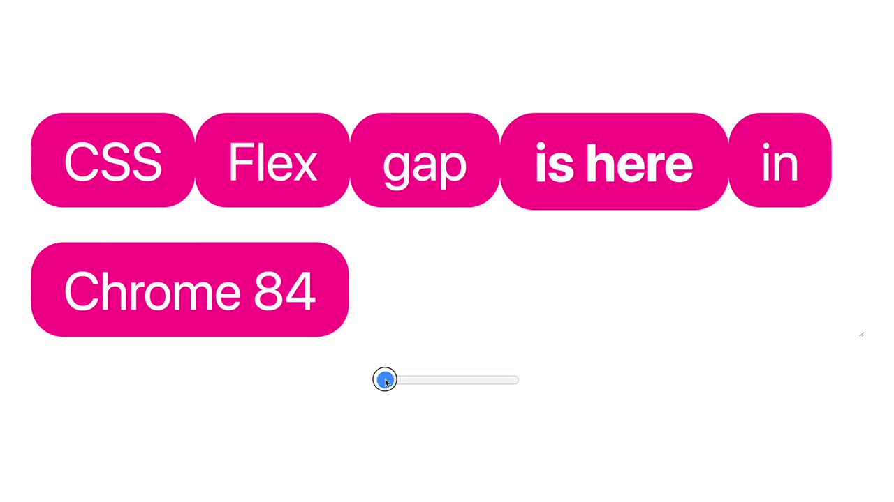 Adam Argyle on X: ๐ฏ CSS flex gap is in Chrome 84 ๐ฏ play around
