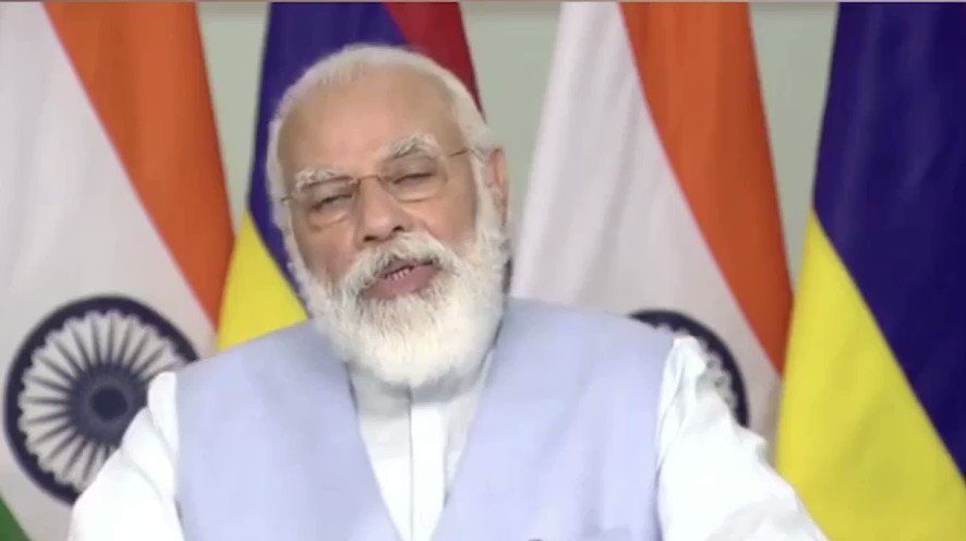 PM @narendramodi and Mauritius PM @PKJugnauth jointly inaugurate new Supreme Court in Mauritius
Our initiatives are of special
relevance to island nations
With Mauritius we share not only waters but common heritage of kinship culture: @narendramodi https://t.co/C6lBVyH67N