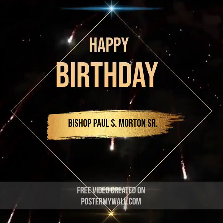 Happy 70th Birthday to our founder Bishop Paul S. Morton Sr. We love you Bishop. 