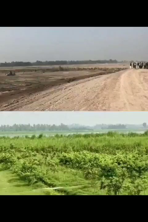 بلوکی، پنجاب میں 10 ارب درخت اگانےکی مہم (#10BillionTreeTsunami) کےتحت مافیا سےچھڑوائی گئی زمین پر شجرکاری کے ایک برس بعدبڑی تبدیلی نمایاں ہے۔ ماحول شناس ہونےکےناطےمیرےلئے یہ امر باعثِ اطمینان ہےکہ آئندہ نسلوں کیلئےورثے میں سرسبز و شاداب پاکستان چھوڑا جائے https://t.co/sgx7fsFlsU