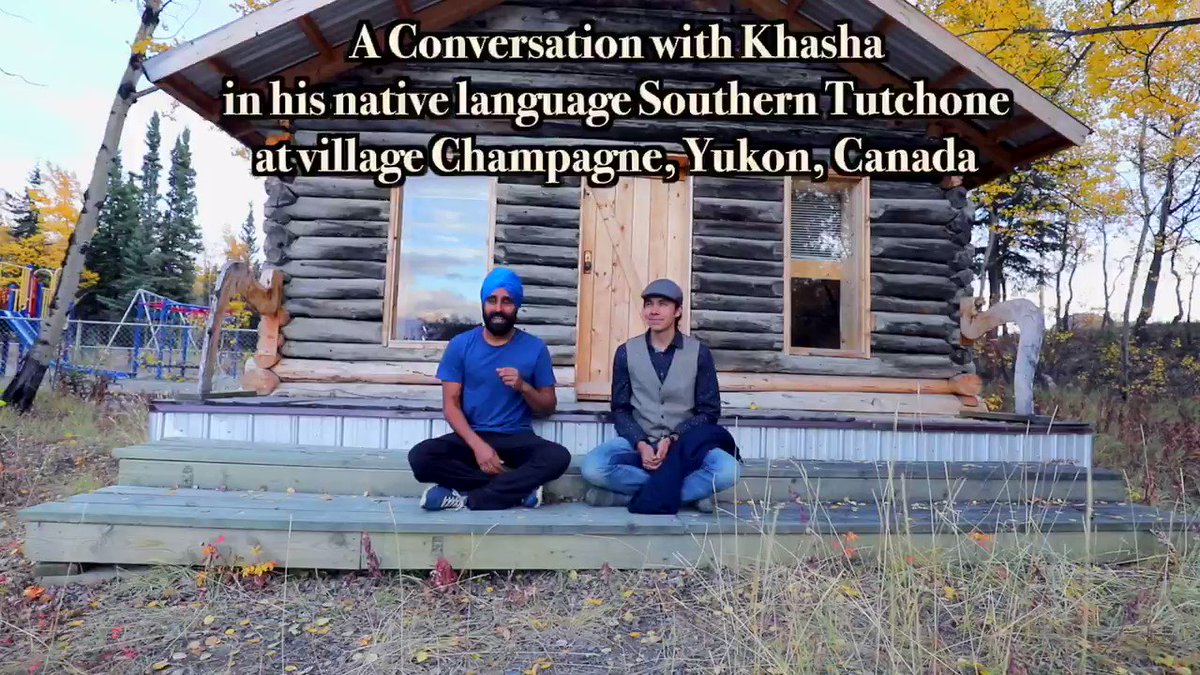 A conversation with Khasha in his native language Southern Tutchone. He also inspired me to speak in my native language, Punjabi. There was a geographical difference of half a globe, but ancestors of Khasha and I had the same colonizers.
Full video: https://t.co/QvGpEcHiV0 https://t.co/DjKSnYE0xe