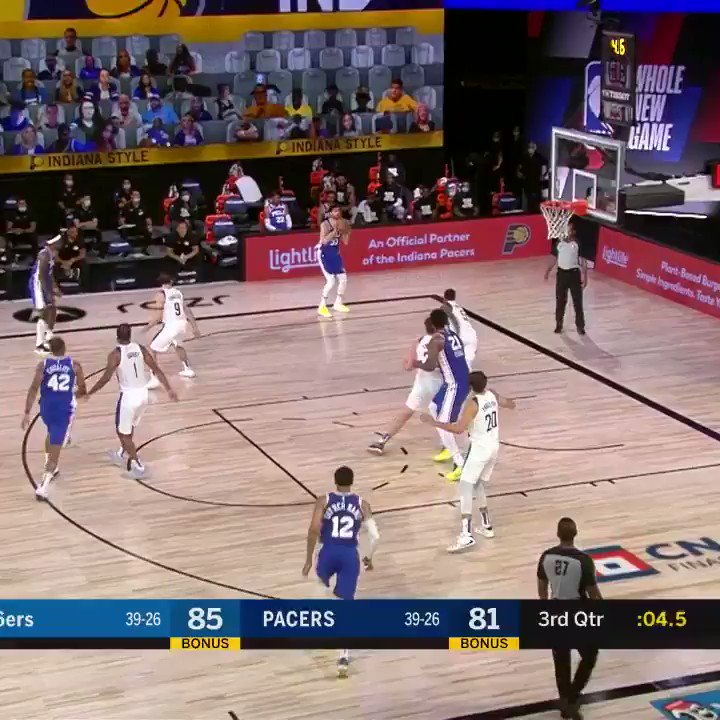 Joel Embiid tips it in at the buzzer!
@sixers 93
@Pacers 85
4th Q underway on NBA LP ➡️ https://t.co/8YThu0rvDz https://t.co/hBkh4tVgmK