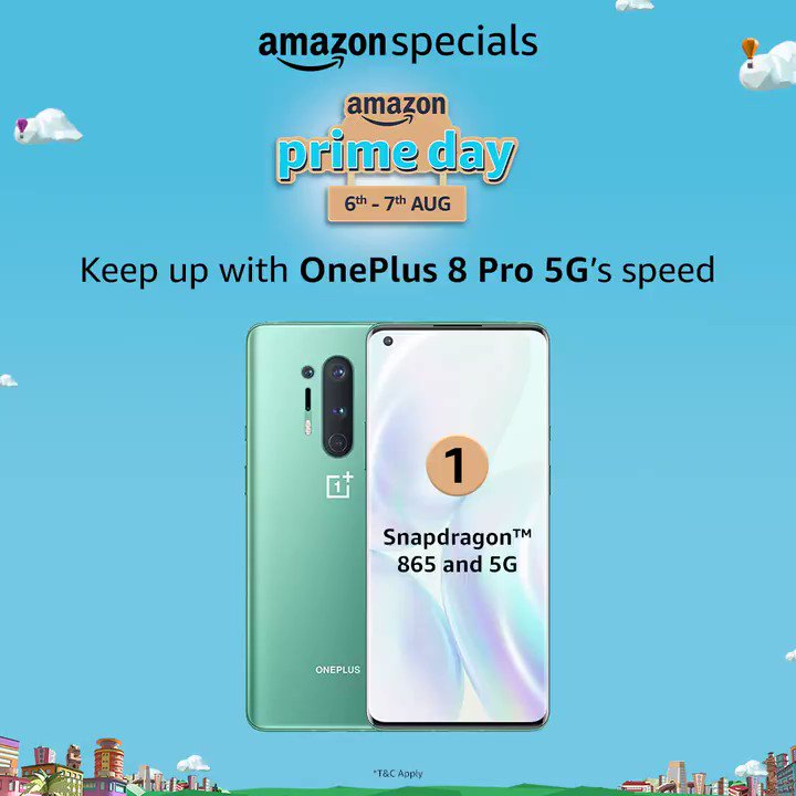 #ContestAlert: Can you name One Plus 8 Pro 5G specs in the particular order? If yes, then One Plus 8 Pro 5G is waiting for you. Participate to win the phone & make sure you remember to tag @amazonin, use #AmazonPrimeDay #AmazonSpecialsOnePlus8Pro5G
T&C - https://t.co/529Y88rsiw https://t.co/ZIfohoquxj