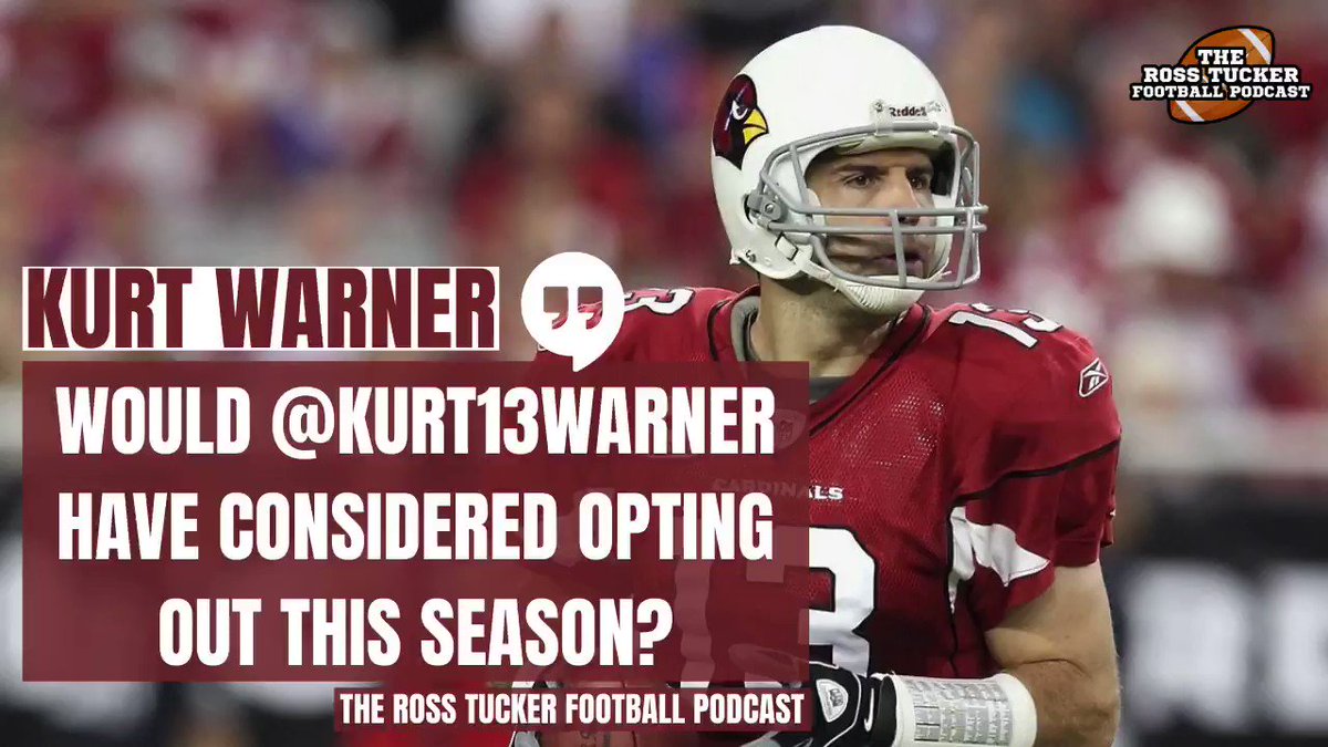 Would @kurt13warner have considered opting out of this season? Thoughtful answer as always from the @ProFootballHOF QB on today's @RossTuckerPod: https://t.co/O8TwtMwbC1