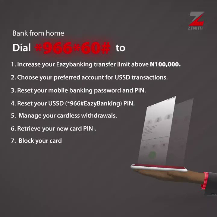 Maximum transfer on zenith mobile app sale