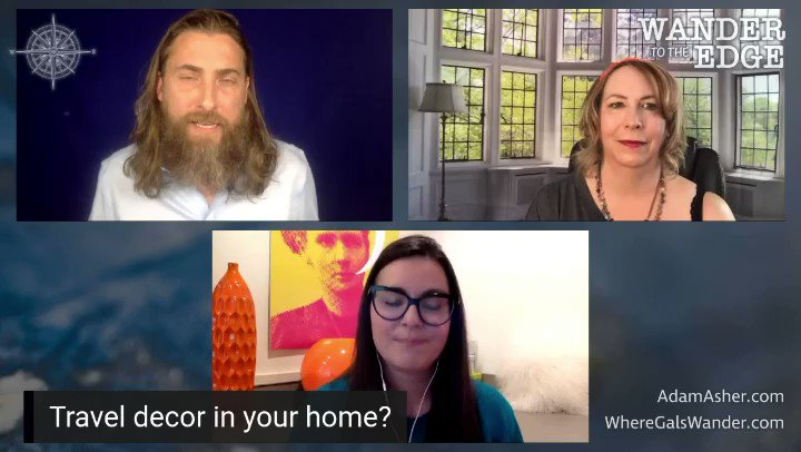 WANDER TO THE EDGE (@wandertotheedge) on Twitter photo 2020-08-06 03:39:34 Clip: Travel Decor in Your Home? Nicolette Orlemans joins us to play her card game Travel Banter, and Adam talks about his...armadillo Join our #DinnerPartyChallenge and share your answers below. -Zanne with @Nicolette_O @adam_asher #TravelBanter #CultureTrav #WanderToTheEdge Clip: Travel Decor in Your Home? Nicolette Orlemans joins us to play her card game Travel Banter, and Adam talks about his...armadillo Join our #DinnerPartyChallenge and share your answers below. -Zanne with @Nicolette_O @adam_asher #TravelBanter #CultureTrav #WanderToTheEdge