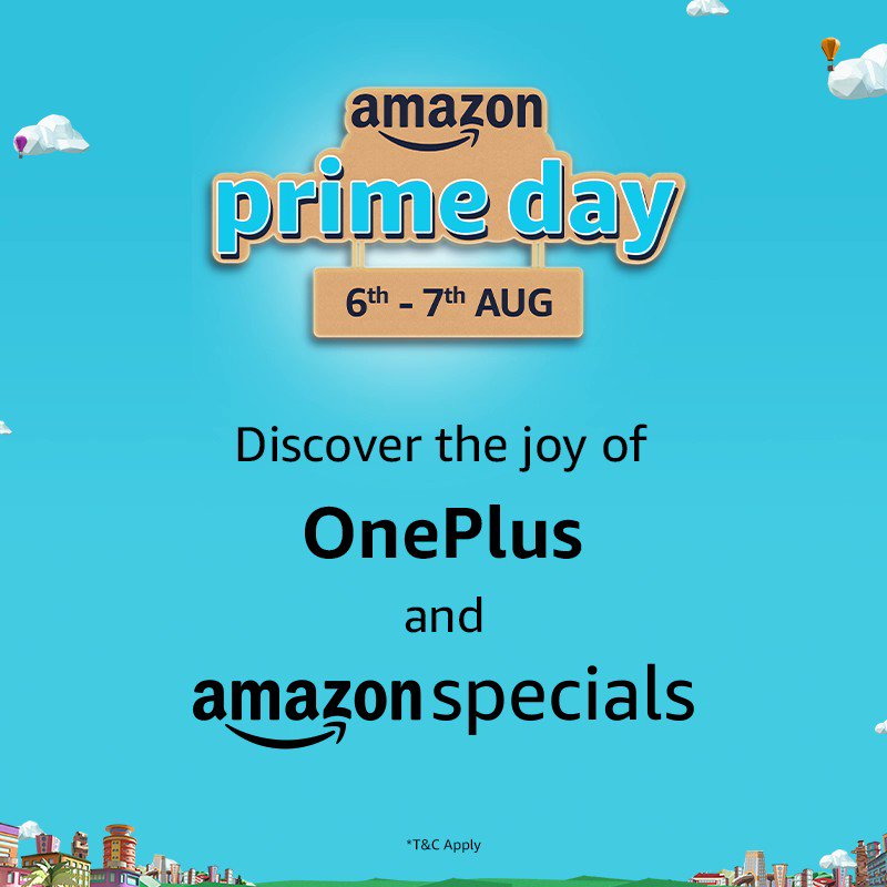 The best time to buy smartphones is here! Get amazing deals and discounts on the latest #OnePlus phones during #AmazonPrimeDay https://t.co/22q28tSuWN