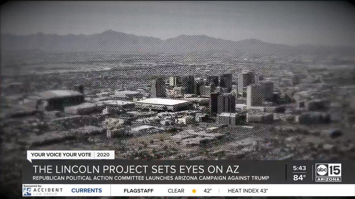 Mae Gutierrez 🍑 (@maegutz) on Twitter photo 2020-08-06 21:34:59 The Lincoln Project is in Arizona with announcement of our Leadership Team. We intend to help turn it blue. 🏴☠️ The Lincoln Project is in Arizona with announcement of our Leadership Team. We intend to help turn it blue. 🏴☠️