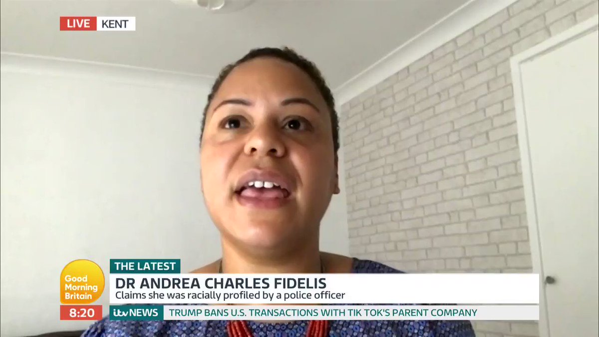 Dr Andrea Charles Fidelis says that while things have become 'less acceptable' in the police, she says 'there's still an entrenched and engrained amount of racism'.
Kent Police have apologised. They say they take 'racial equality & discrimination of any kind very seriously.' https://t.co/fAS3HVPjOd