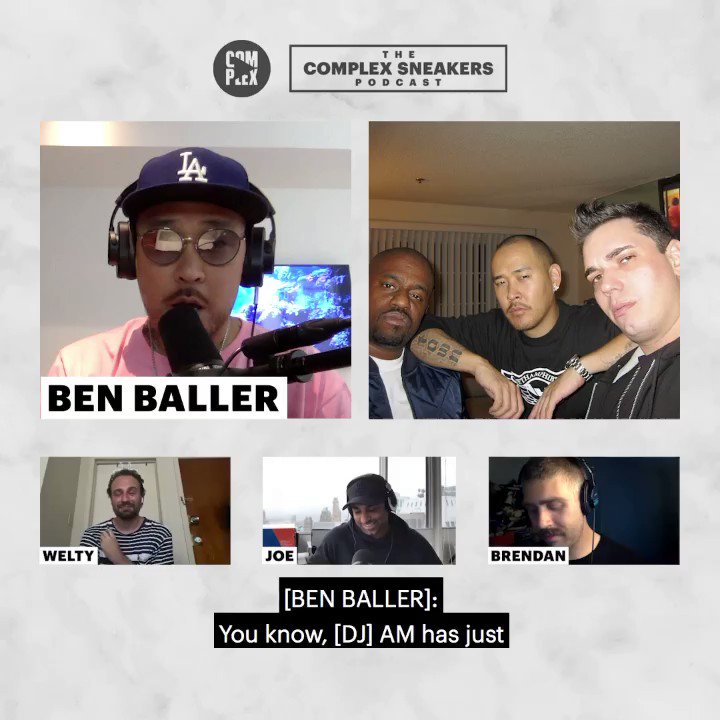 .@BENBALLER joins @JLaPuma, @brendandunne, and @MatthewJWelty on the latest episode of the “Complex Sneakers Podcast.”
LISTEN: https://t.co/6G1V6JWM7o https://t.co/a45sNL444Y