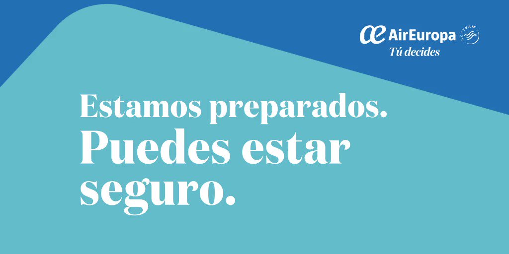 Estamos tomando medidas para garantizar tu máxima seguridad: limpieza e higiene y agilidad online. Además, disponemos de mascarillas gratis en todos nuestros vuelos. 👉🏻 https://t.co/EMf7yfQPvo ¡Te esperamos! https://t.co/OVNcsxSmrZ