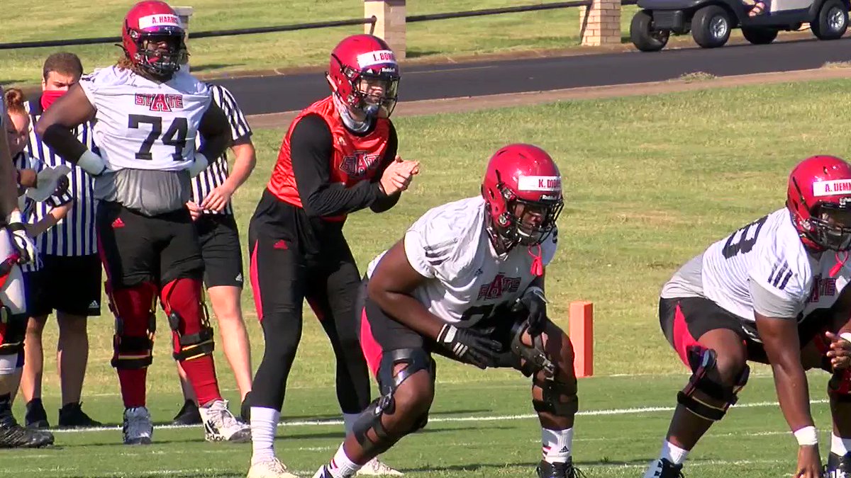 Interesting insight from Arkansas State senior OL Jacob Still after today's practice.
@JC_RWRC asked him about the COVID-19 protocols the Red Wolves are taking with workouts, etc.
Zoom video isn't the greatest, but audio definitely worth listening to
#FunBelt #WolvesUp https://t.co/FCQUOxwQy6