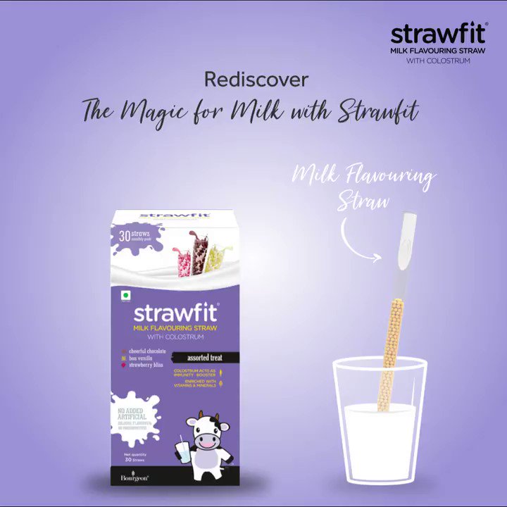 Strawfit is the healthiest and the most fun way to enjoy milk.
Just DIP & SIP. 🥛
#Strawfit #milkflavouringstraw #kidsimmunity #kidshealth #immunityboost #bourgeonfoods #tasty #delicious #stayfitstayhealthy #covid #stayhome #staysafe #lockdown #socialdistancing #india #indore https://t.co/AqVUhQ5yUx