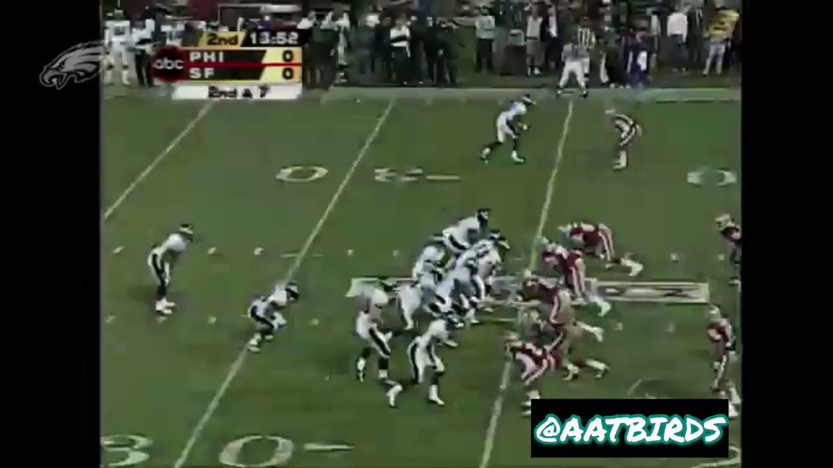2002 MNF v SF #koydetmer coming out party! Great catch by @PinkstonTodd ! #aatbirds #nfl #Eagles #FlyEaglesFly #philly #football #mnf #NFLTwitter https://t.co/4pSS2Q0ybn