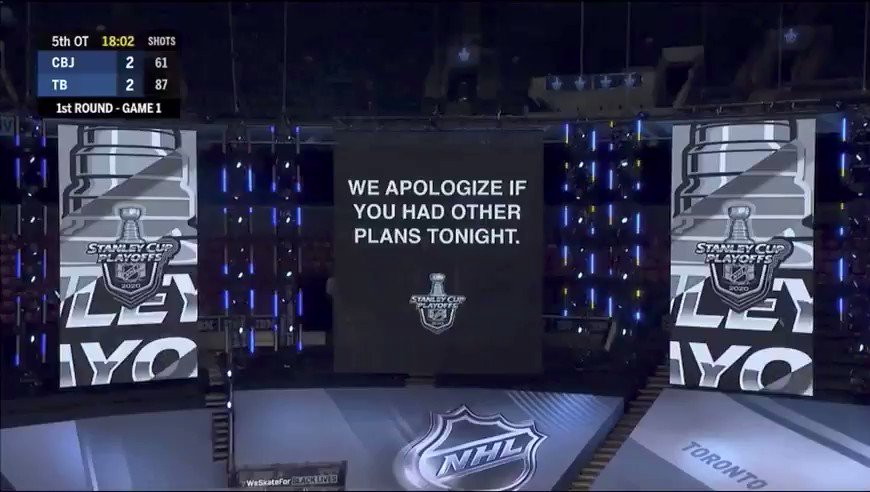 @ Sharks game last night, read the first letter of each word : r/hockey